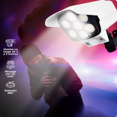SafeView – Cámara de Vigilancia con Sensor de Movimiento y Luz de Emergencia
