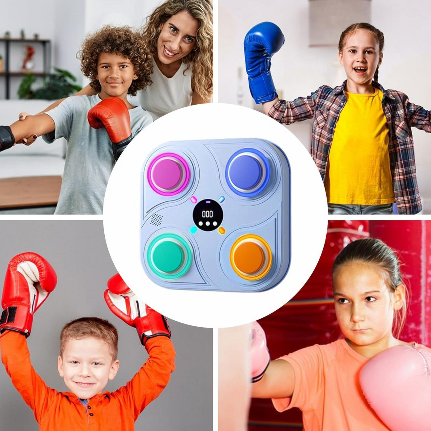 SmartBox Kids – Máquina de Boxeo Musical Interactiva para Niños