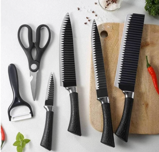 et Chef Premium Cuchillos Tijeras y Pelador Acero Inoxidable