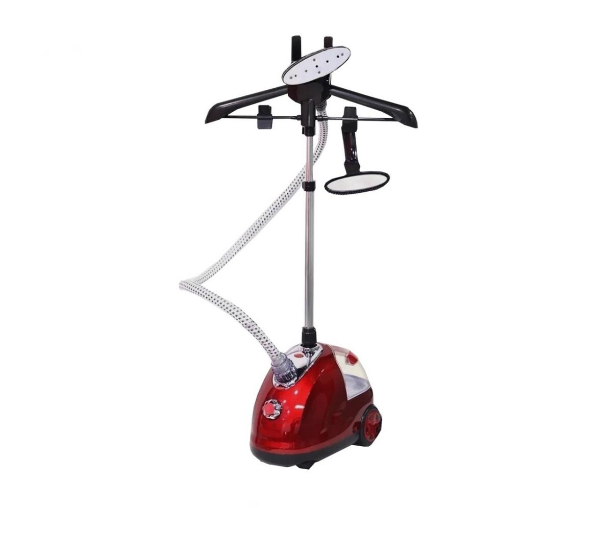 Plancha Vertical a Vapor con Ruedas – Roja