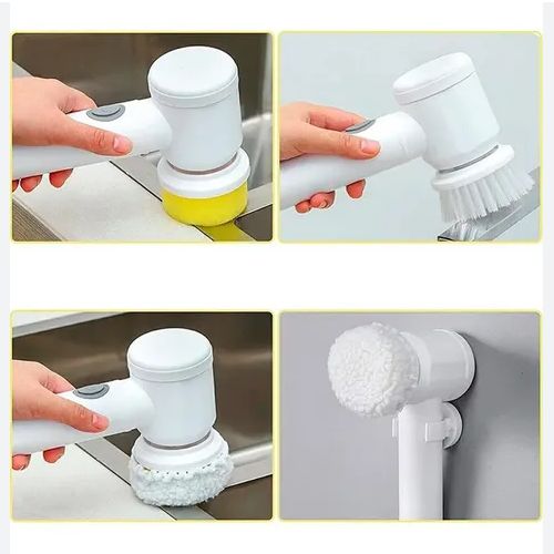 PowerScrub – Cepillo Eléctrico 5 en 1 para Cocina y Baño