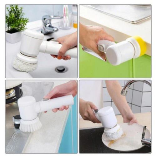 PowerScrub – Cepillo Eléctrico 5 en 1 para Cocina y Baño