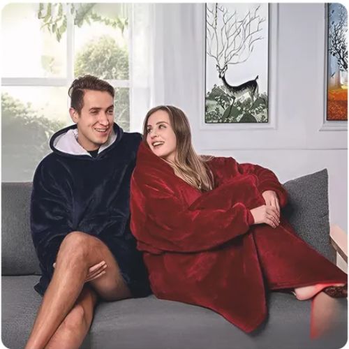CozyHood - Poleron sherpa Con Capucha Manta Polar