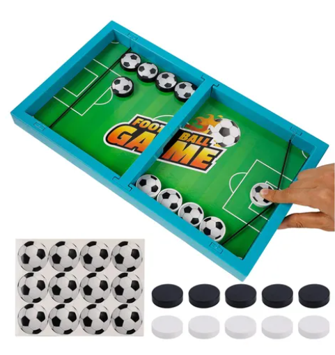 FastMatch – Juego de Mesa 2 en 1: Fútbol & Hockey Sling Puck