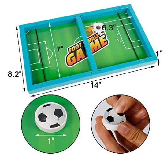 FastMatch – Juego de Mesa 2 en 1: Fútbol & Hockey Sling Puck