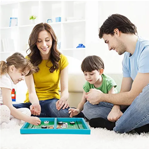FastMatch – Juego de Mesa 2 en 1: Fútbol & Hockey Sling Puck