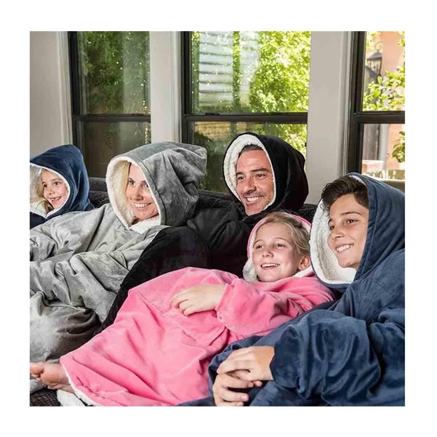 CozyHood - Poleron sherpa Con Capucha Manta Polar