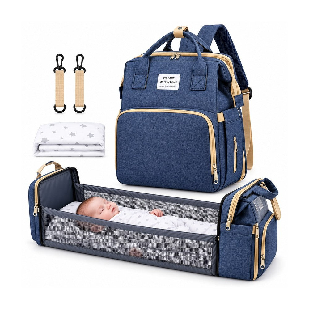 Mochila Pañalera 2 en 1 con Mudador Portátil