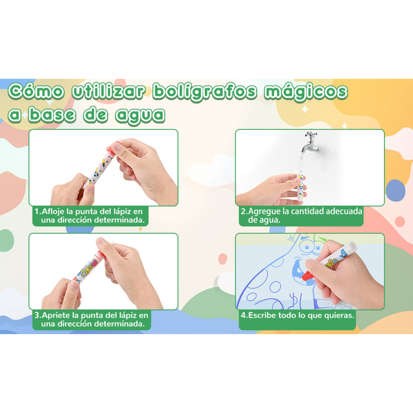 MagicDraw – Alfombra Mágica Reutilizable para Dibujar con Agua