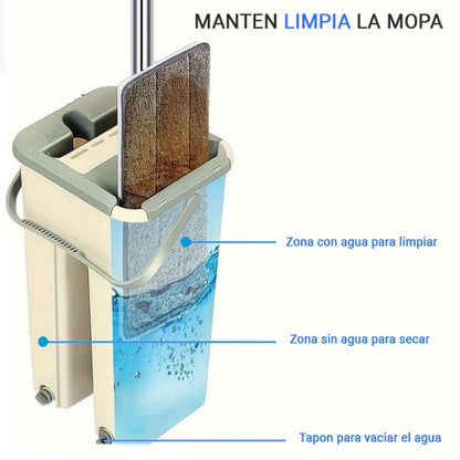 Mopa Limpiadora Clean Magic con Balde Escurridor