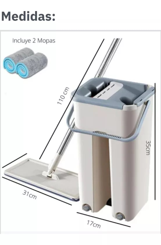 Mopa Limpiadora Clean Magic con Balde Escurridor