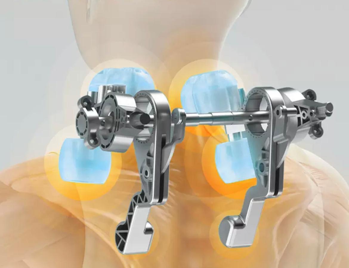 Masajeador Inalámbrico para Cuello y Hombros SF-L9 – 6 Cabezales.