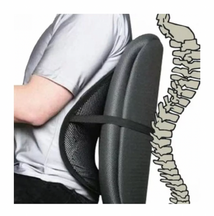 Cojin Lumbar Ergonomico Transpirable Alivio y Soporte Diario