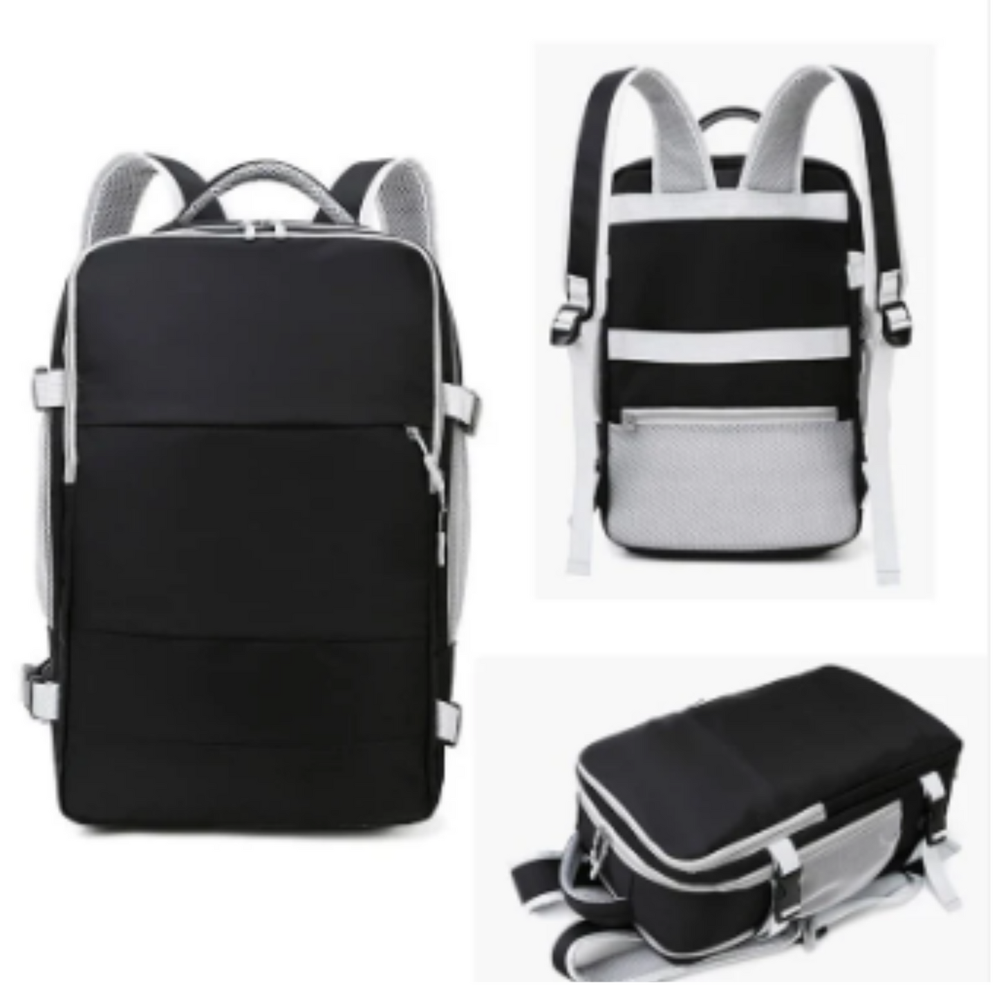 Mochila de Viaje 35L Puerto USB Viaje Seguro Equipaje Mano