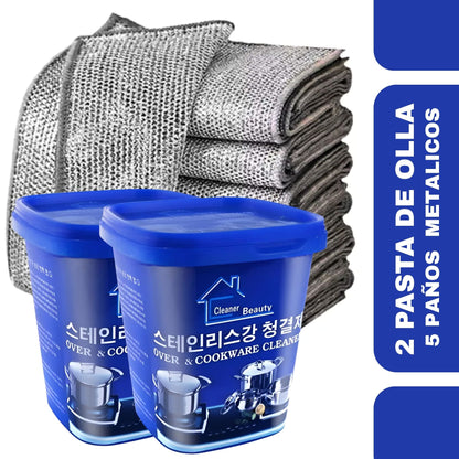 Kit Limpieza Extrema 7 Piezas | Ollas y Superficies Como Nuevas