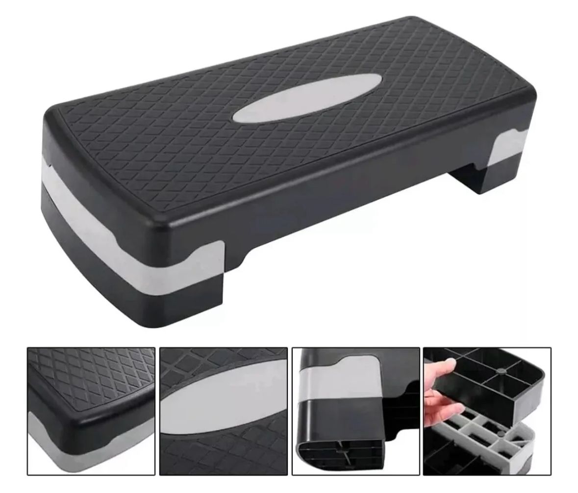 Step Aeróbico Ajustable Plataforma Fitness para Entrenar en Casa