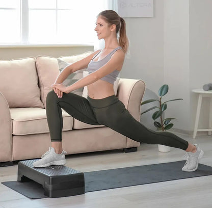 Step Aeróbico Ajustable Plataforma Fitness para Entrenar en Casa