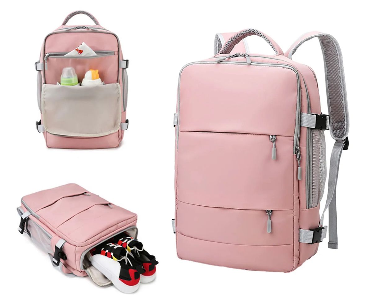 Mochila de Viaje 35L Puerto USB Viaje Seguro Equipaje Mano