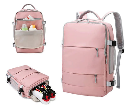 Mochila de Viaje 35L Puerto USB Viaje Seguro Equipaje Mano