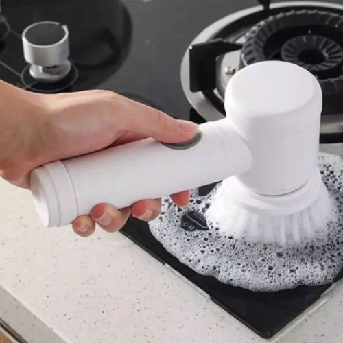 PowerScrub – Cepillo Eléctrico 5 en 1 para Cocina y Baño