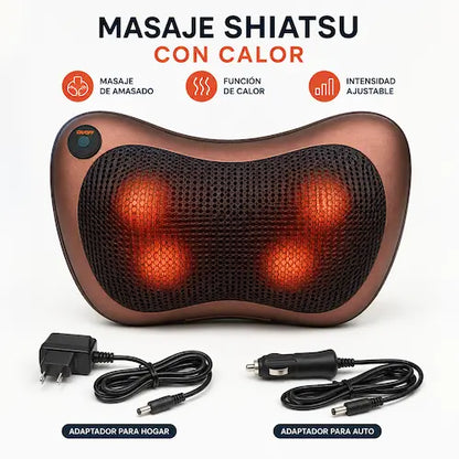 Almohada Masajeadora Shiatsu con Calor