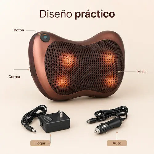 Almohada Masajeadora Shiatsu con Calor