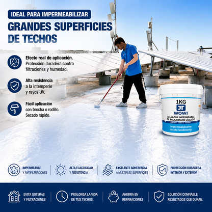 Sellador Impermeable Antigoteras WOWI 1kg Alta Resistencia