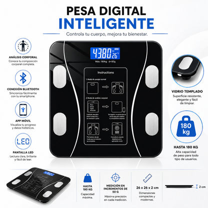 Pesa Digital Inteligente con Análisis Corporal y App