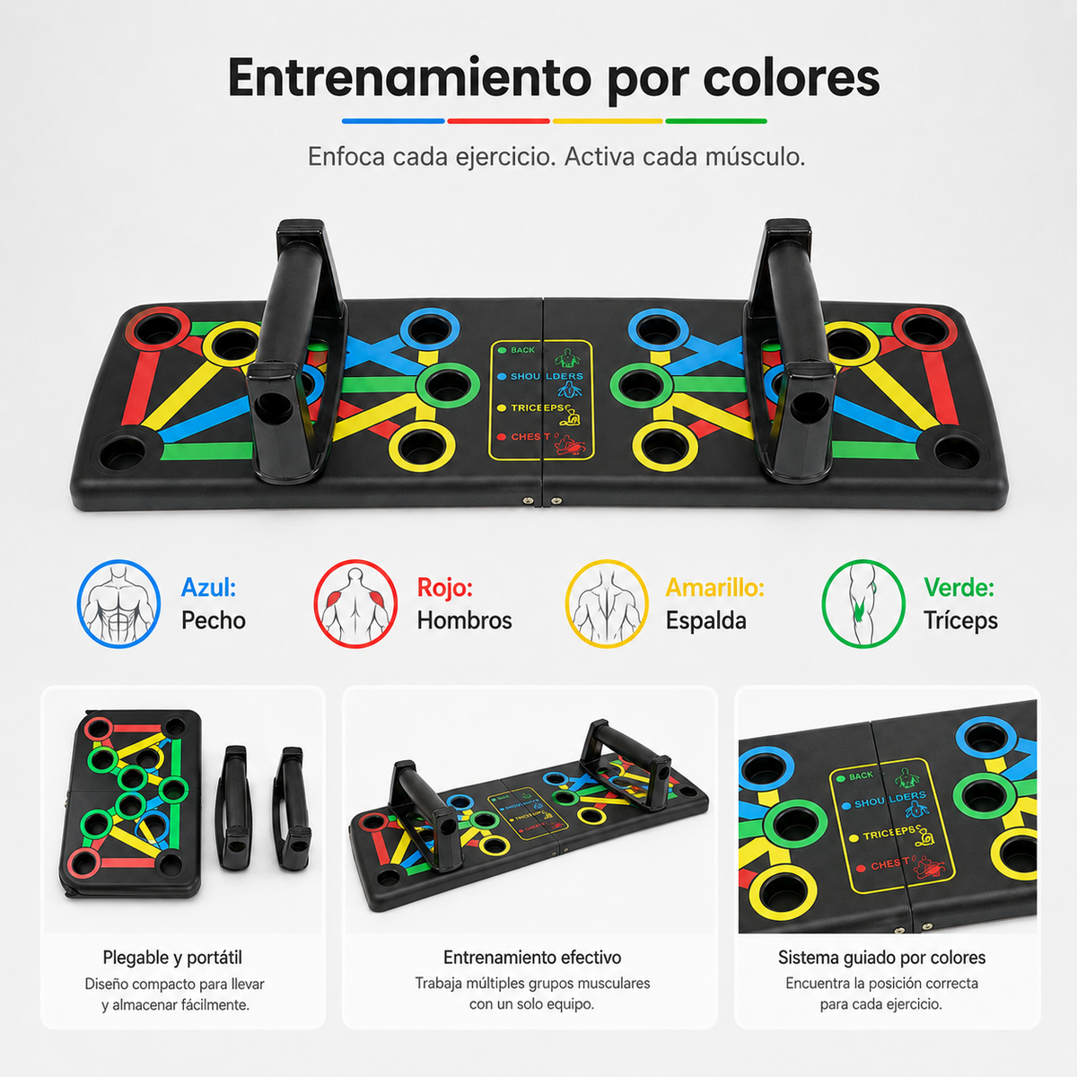 Tabla Push Up Plegable Multifuncional