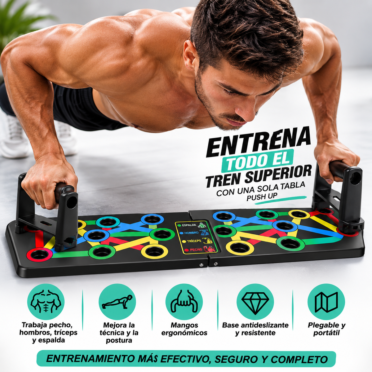 Tabla Push Up Plegable Multifuncional