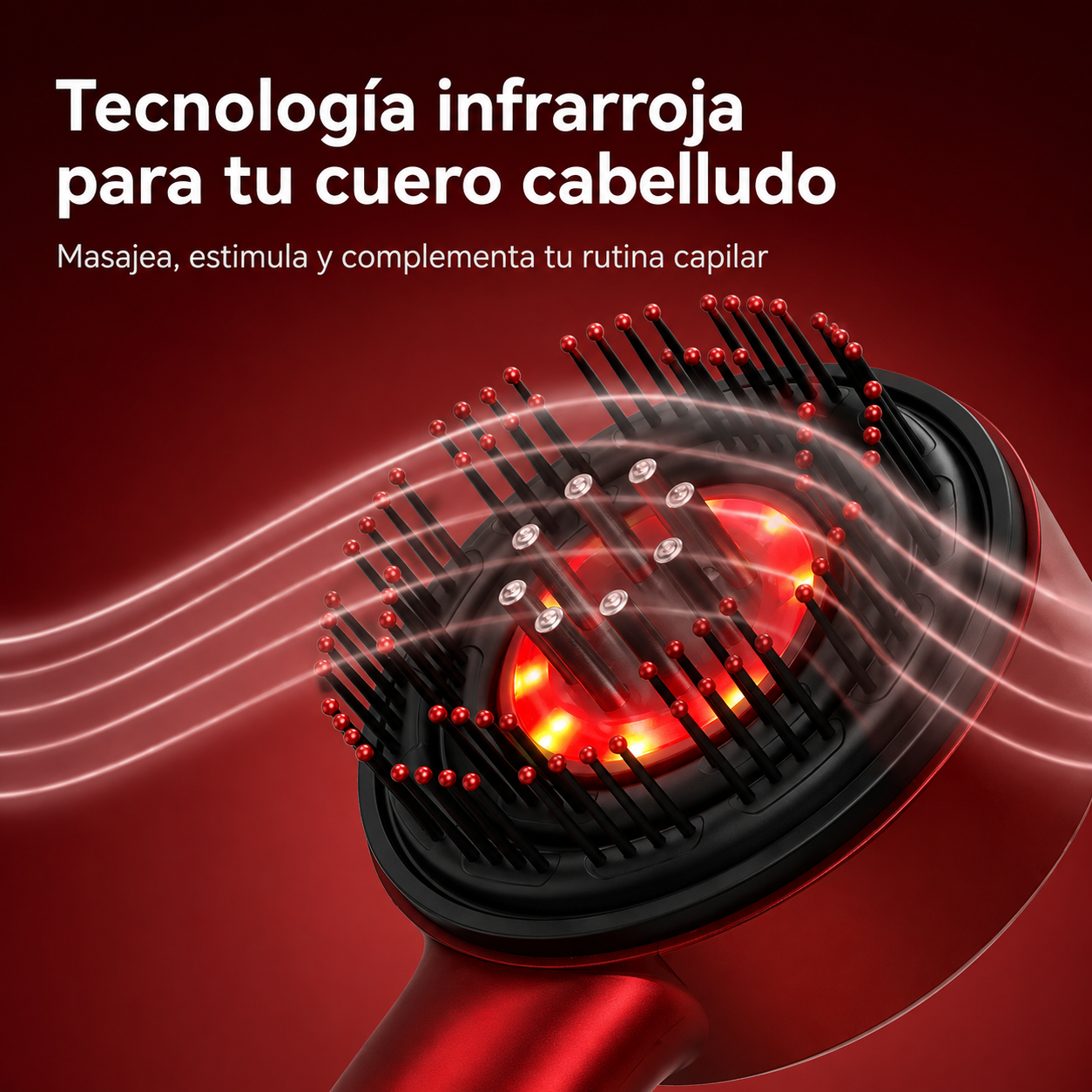 Cepillo Infrarrojo para Crecimiento Capilar