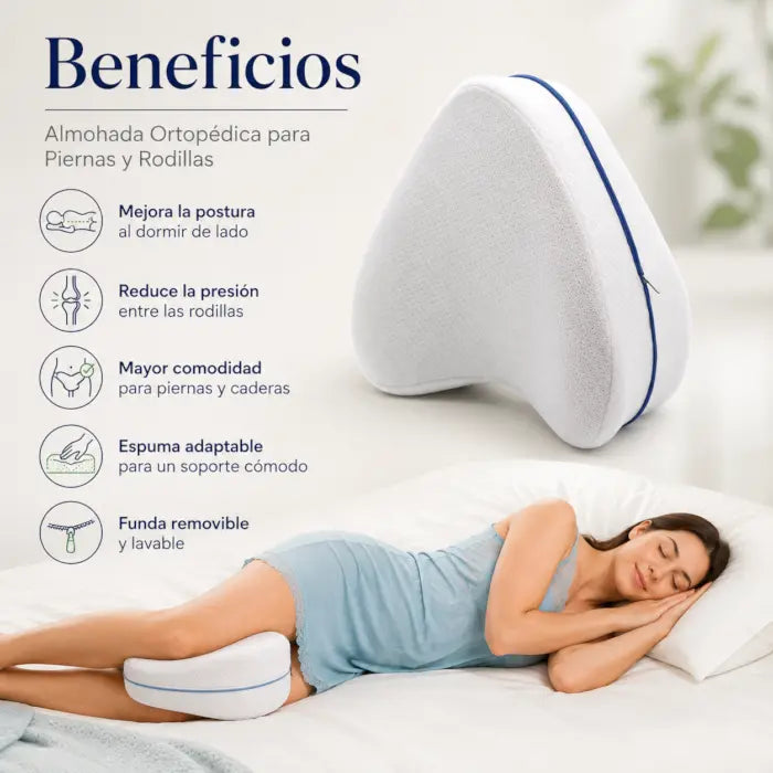 Almohada Ortopédica para Piernas y Rodillas