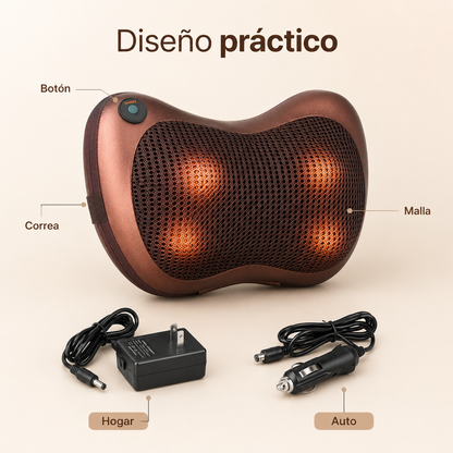 Almohada Masajeadora Shiatsu con Calor
