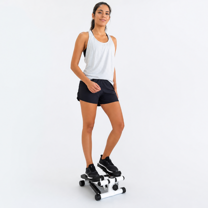 Mini Stepper Escaladora Compacta con Bandas de Resistencia