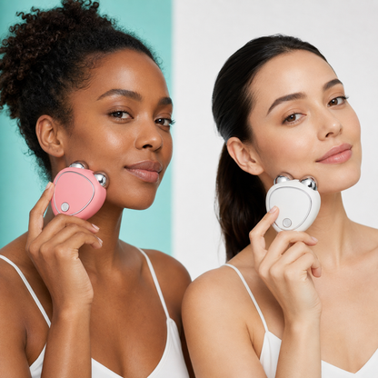 Masajeador Facial Skindion con Microcorriente y Doble Esfera