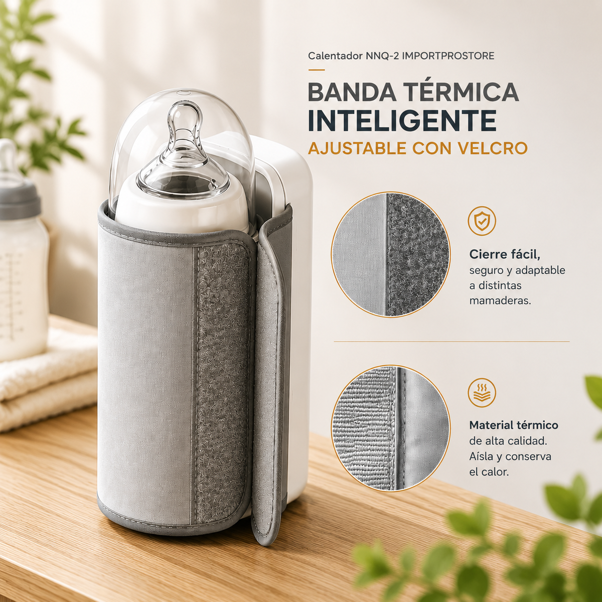 Calentador Portátil de Mamaderas USB Leche Tibia Donde Estés