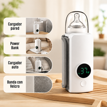 Calentador Portátil de Mamaderas USB Leche Tibia Donde Estés