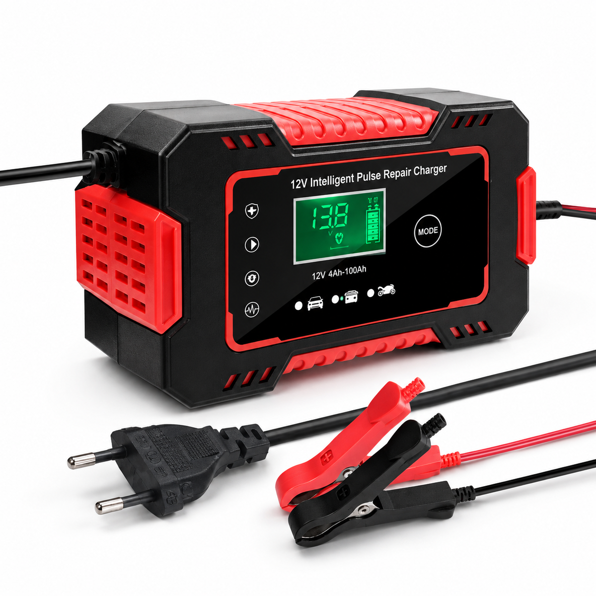 Cargador Inteligente de Baterías 12V – Carga, Mantención y Reparación