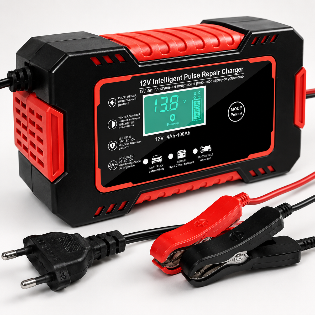 Cargador Inteligente de Baterías 12V – Carga, Mantención y Reparación