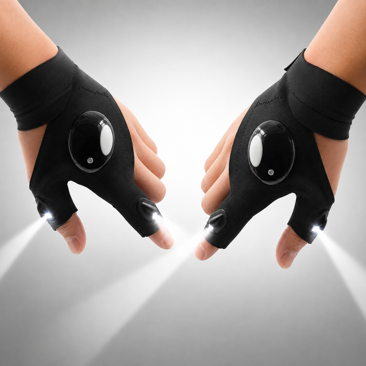 Guantes con Luz LED – Manos Libres para Trabajar en la Oscuridad