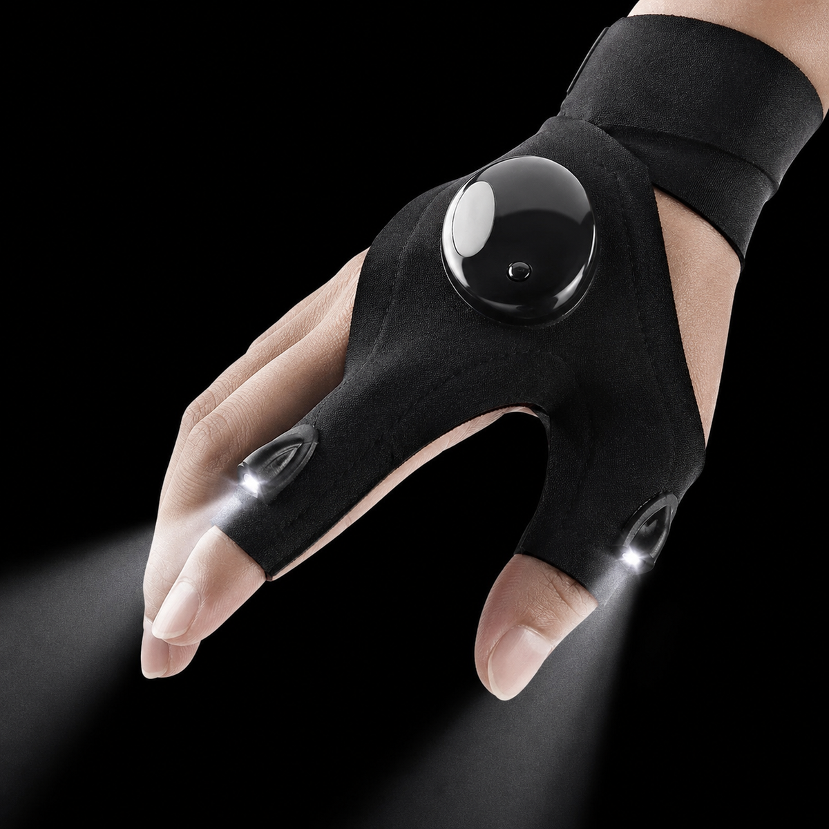 Guantes con Luz LED – Manos Libres para Trabajar en la Oscuridad