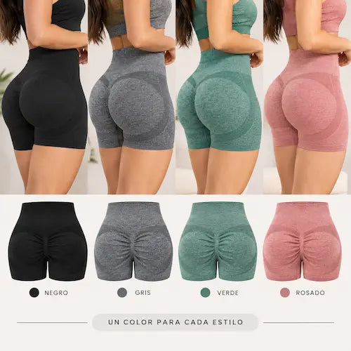 Short Deportivo Levanta Cola – Ajuste Push Up y Cintura Alta