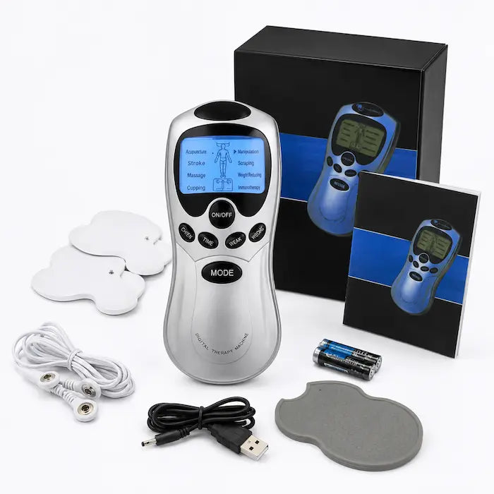Electroestimulador TENS Digital con 4 Electrodos