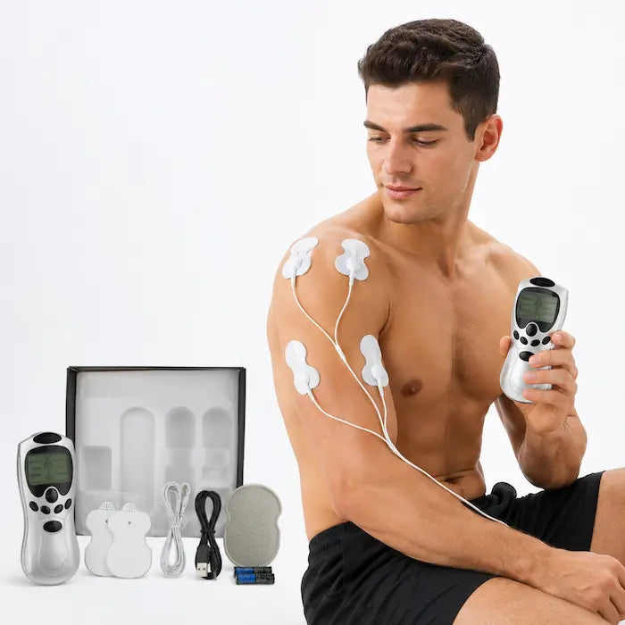 Electroestimulador TENS Digital con 4 Electrodos