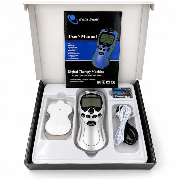 Electroestimulador TENS Digital con 4 Electrodos