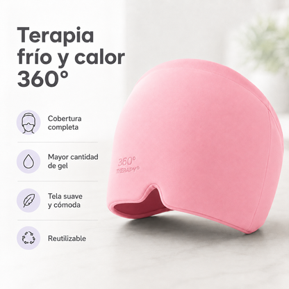 Gorro de Gel Terapéutico para Migraña y Dolor de Cabeza 360°