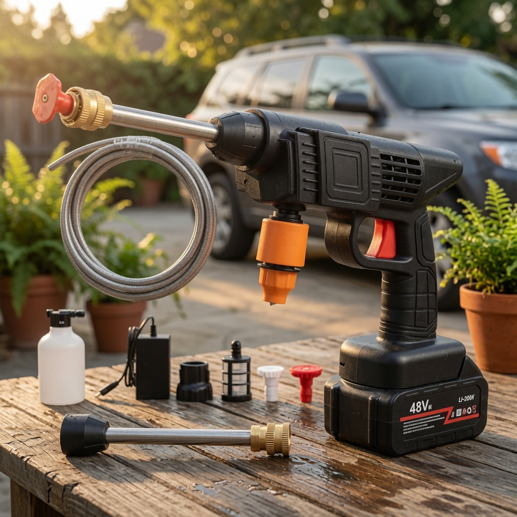 Kit Taladro Pistola Hidrolavadora Multiuso