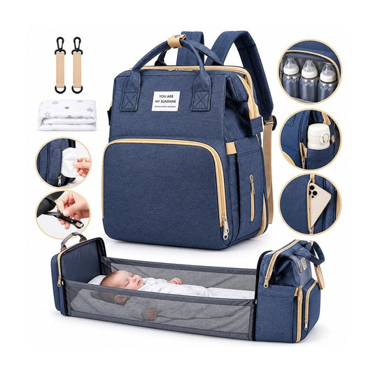 Mochila Pañalera 2 en 1 con Mudador Portátil