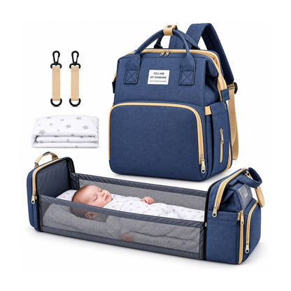Mochila Pañalera 2 en 1 con Mudador Portátil