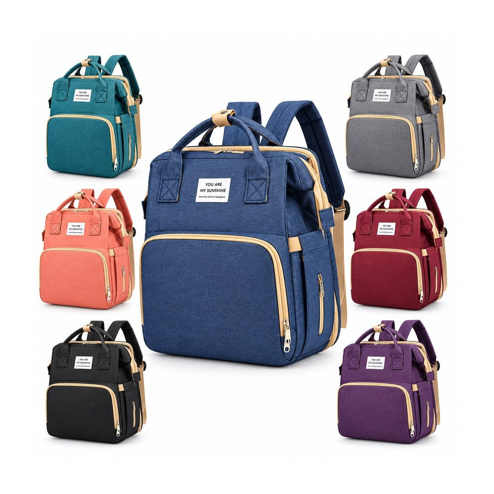 Mochila Pañalera 2 en 1 con Mudador Portátil